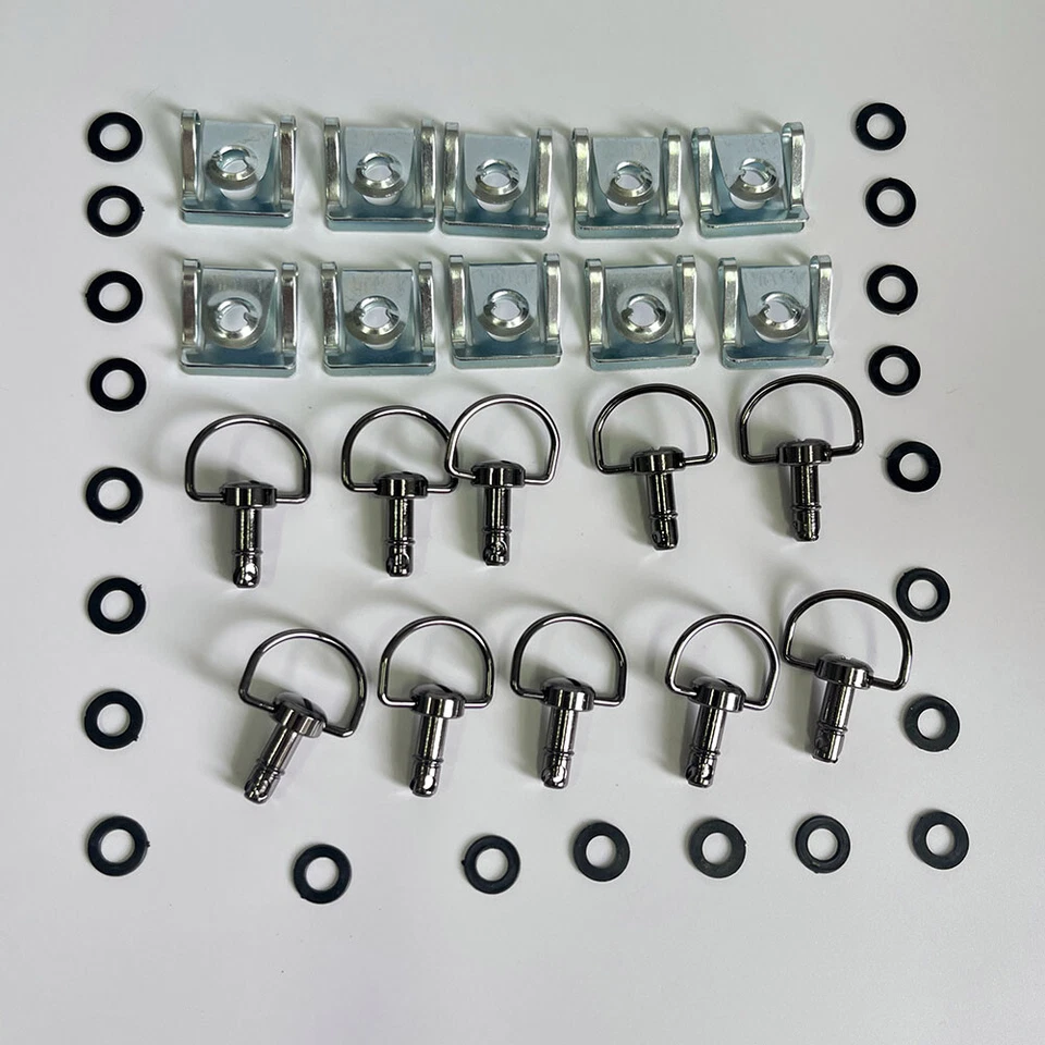 Motorcycle 1/4 turn Quick Release Fasteners Fairing Bolts Studs Quarter Turn - Image 3 of 4