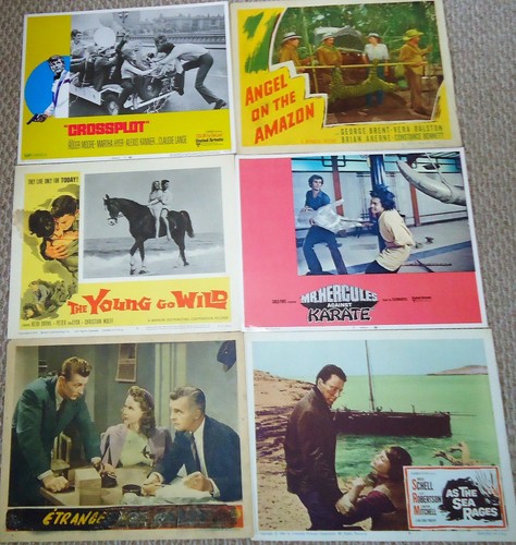 HUGE 56 Eclectic Lobby Card LOT 1950s -1980 Cowboy DETECTIVE Suspense DISNEY ! - Picture 9 of 10