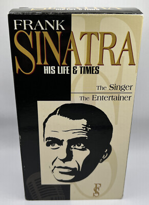 2 VHS Frank Sinatra His Life & Times, The Singer/The Entertainer 1997