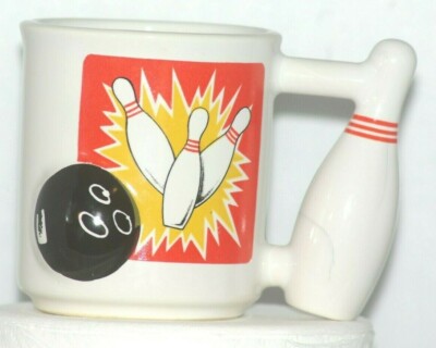 Bowling Ball & Pins Coffee Mug Sports Strike