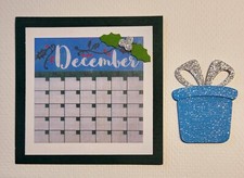 December Calendar Set. Scrapbook, Card making Paper Piecing