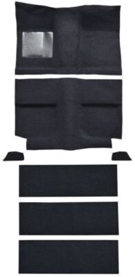 Carpet Kit For 1964 Ford Mustang Fastback Kit, With Folddowns