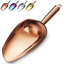 Copper Ice Scoop Fashion Ice Cream Scoop Stainless Steel Cookie Scoop Dog Foo...