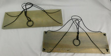 Rustic Wood Hanging Shelves Set of 2 Shelf Forest Barn Decor