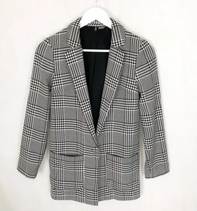 h&m check blazer
