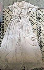 Show me your MuMu Noelle Wrap dress VTG size Small Tan M7