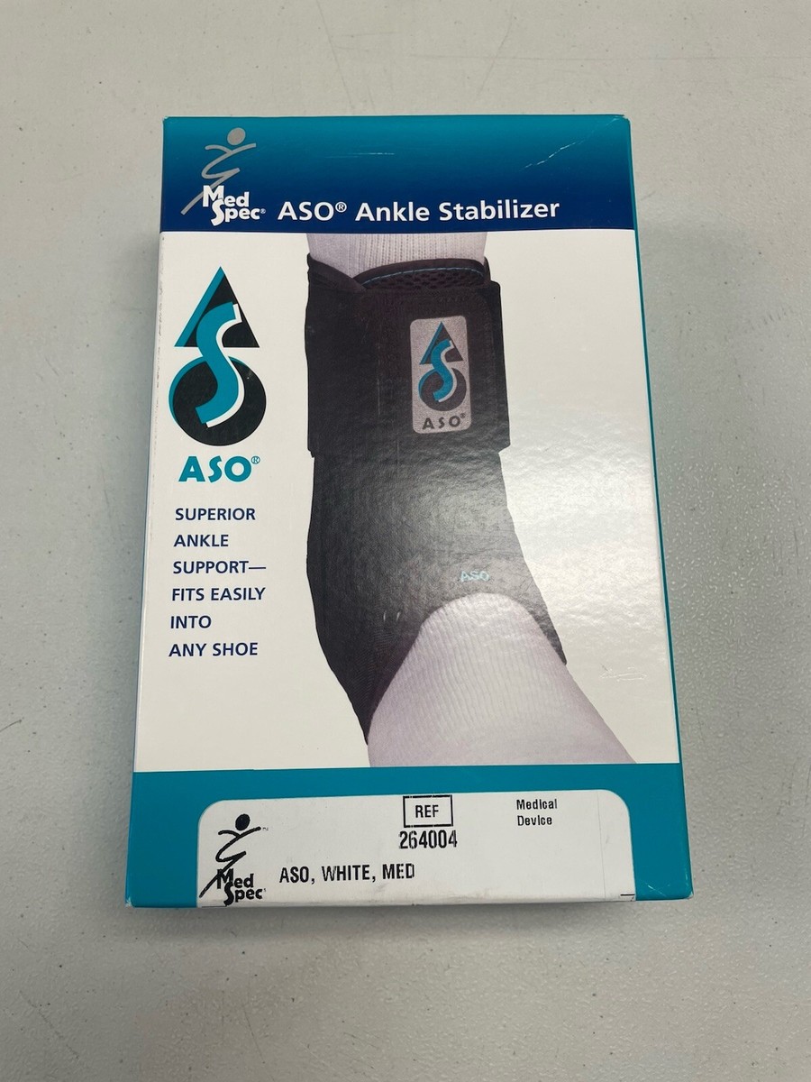 Med Spec 264004 ASO Ankle Stabilizer White Size Medium M Ankle 