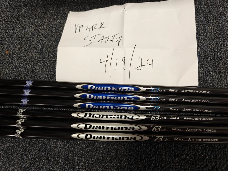 New uncut Tour Issue Diamana Blueboard 63 X flex Stiff driver shaft Mitsubishi - Image 2 of 4