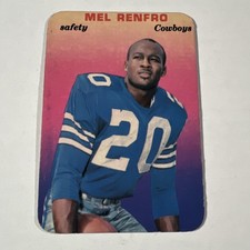 1970 Glossy HOF Mel Renfro Dallas Cowboys No. 6 of 33