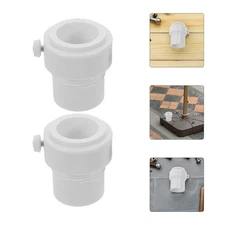  2 Pcs Swimming Pool Umbrella Stabilizer Mount for Deck Railing Holder