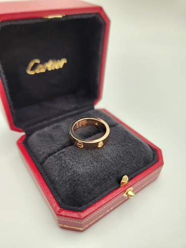 Cartier Love Ring Classic 3P Width 5.5 Pink Gold 60 130707698 - Picture 11 of 12
