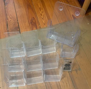 9 Pack Acrylic Brochure Holder 4 X 7.9” Plastic Flyer Display Stand Clear + More