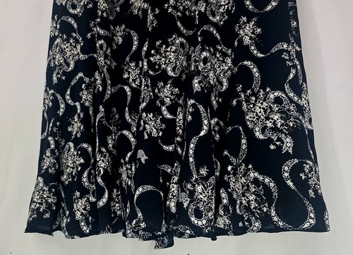 Classic Talbots Petites Sleeveless Knee Length Black w/White Dress Women's 2P - Picture 11 of 17