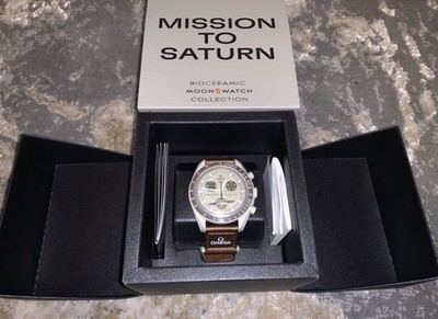 Swatch x Omega Bio Ceramic Moonswatch Mission to Saturn SO33T100 Brand New + BOX