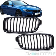 2x K�hlergrill Grill Schwarz Glanz Klavierlack passend f�r BMW F30 F31 + M3 M