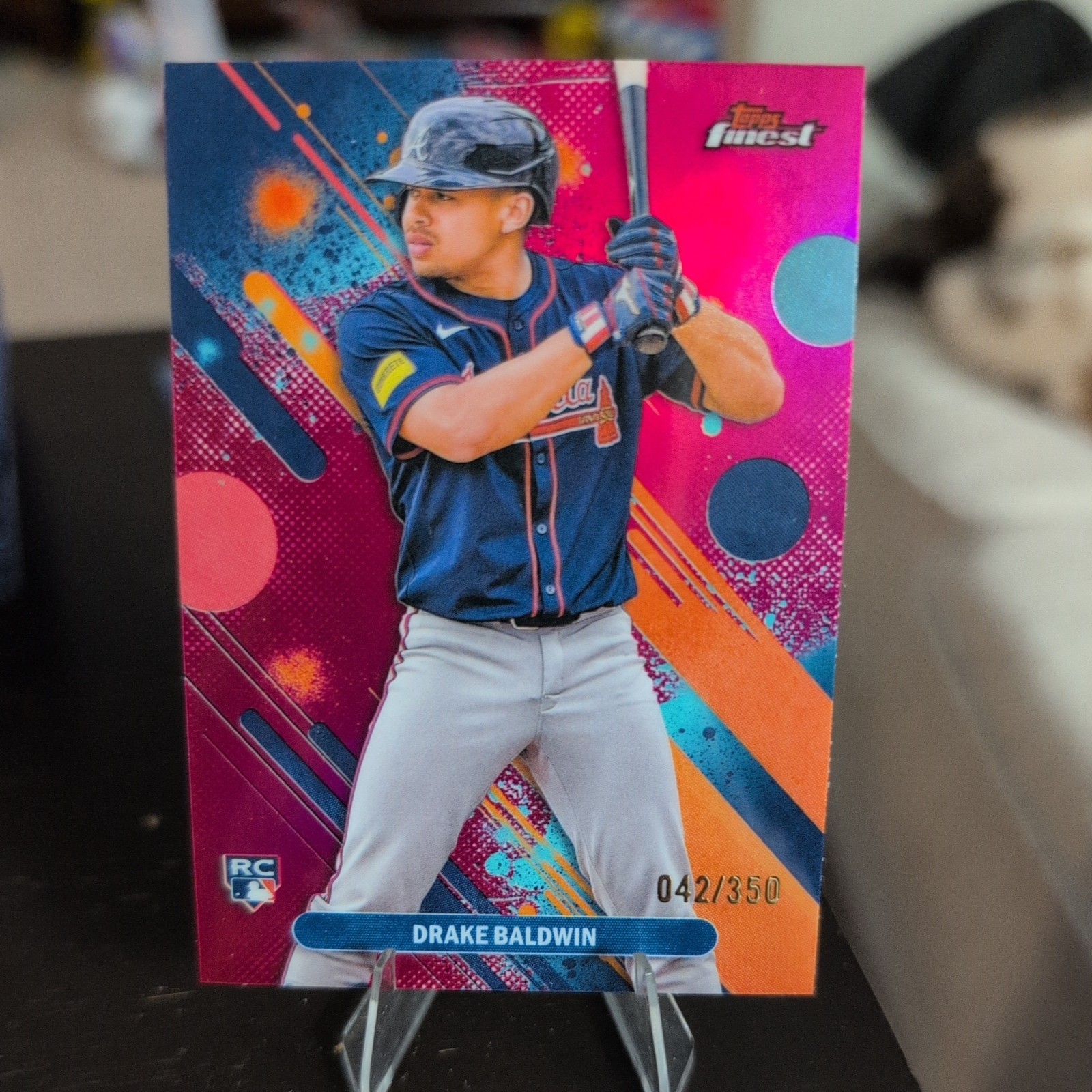 2025 Topps Finest - Common Drake Baldwin #21 Magenta Refractor /350 (RC)