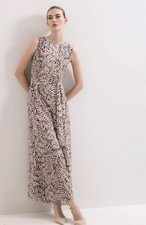 Phase Eight Brown Janine Leaf Jumpsuit