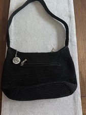 The Sak Black Shoulder Bag crochet  Outside P...