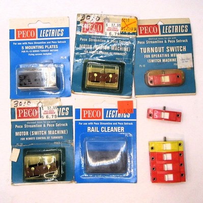 PECO Lectrics PL-9 PL-10 PL-16 Train Turnout Switch and Misc. Items