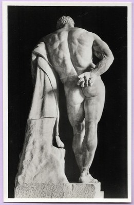 CPSM, NEAPEL, Archéo Museum, HERCULES FARNÈSE, (VON HINTEN), Ercolo, ALINARI, 50er Jahre