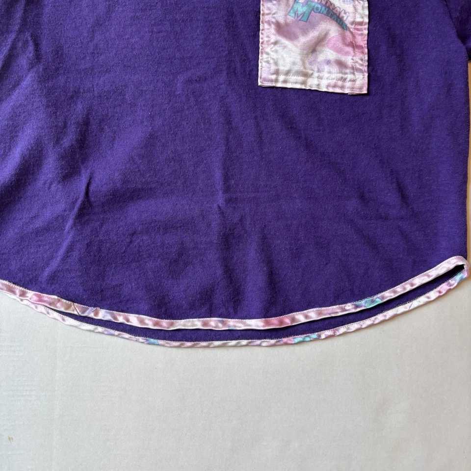 Camiseta Hannah Montana Niñas 10/12 Púrpura Recortada Bolsillo De Colección  Foto 3 de 4