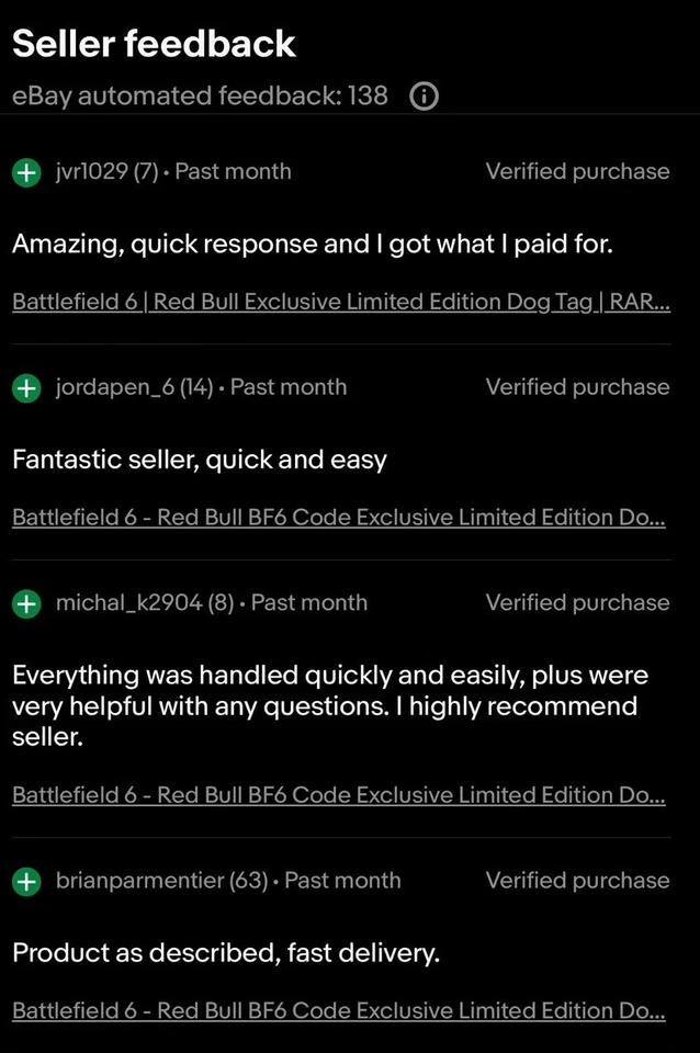 Battlefield 6 - Red Bull BF6 Code Exclusive Limited Edition Dog Tag + Double XP - Image 3 of 3