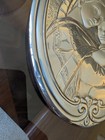 Madonna and Child Sterling Wall Plaque 7" x 5" 925 wooden back — photo 3