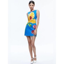 Alice + OliviaWynell Floral A-Line Sheath Dress in size 8