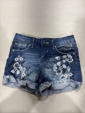 VIGOSS Jeans Girls Jagger Shorts Flowers Size 6X RN 110237