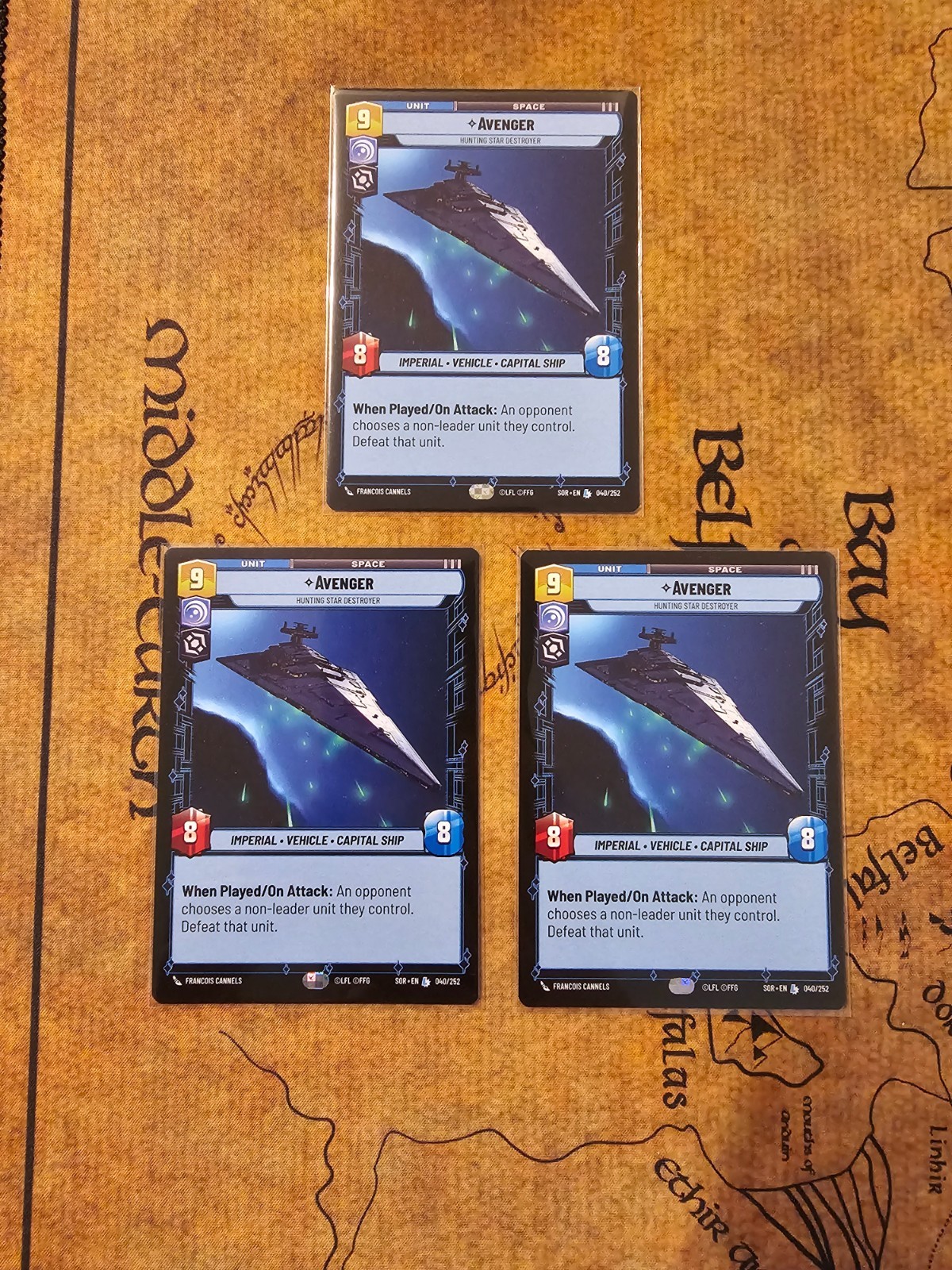  Avenger PLAYSET — SOR 040 NM Legendary — Star Wars Unlimited