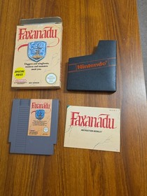 Faxanadu Nintendo Nes Spiel UK Version komplett verpackt mit Handbuch