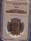 1965 50C 40% SILVER "SMS" Kennedy Half Dollar, NGC MS68 Eye Popping Coin.