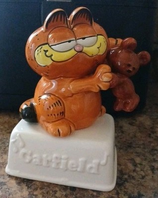 1981 ENESCO GARFIELD JIM DAVIS MUSIC BOX  WORKS I Could Have Danced All Night