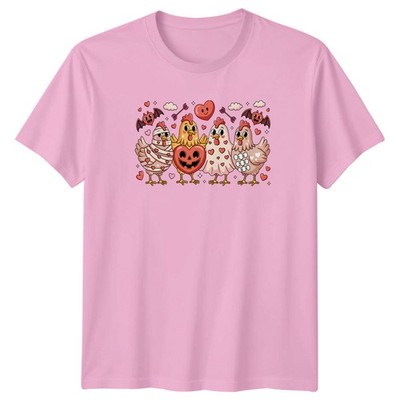 Süßes Huhn Valentinstag Halloween T-Shirt Urlaub Mashup Geflügel Valentinstag