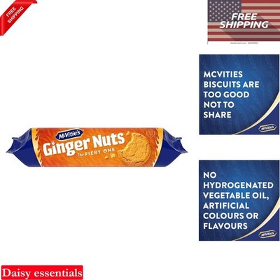 McVitie's Ginger Nut Biscuits 4 Pack 8.8 Ounce Vegetarian Snack Cookies