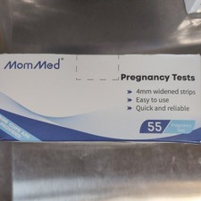 MomMed Pregnancy 55 Test Strips Cup Early Detection HCG Kit Exp 10/2027 L14