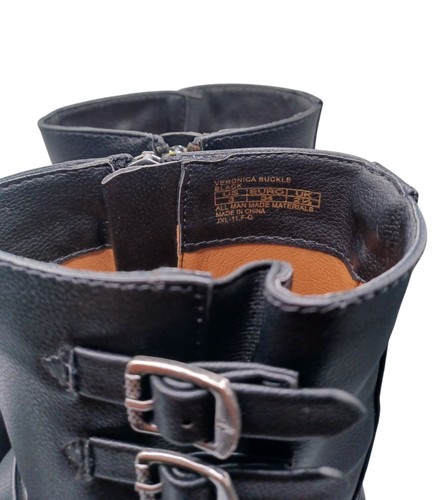 FRYE - Veronica Buckle (Little Kid/Big Kid) - Color Black - Girl's Shoes Size 3 - Picture 7 of 7
