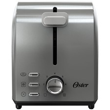 Oster 2-Slice Toaster with Extra Wide Slots, 7 Shade Settings, Stainless Steel