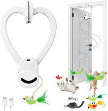 Interactive Cat Toys for Indoor Cats Automatic Electric Flying Bird Feather Mous