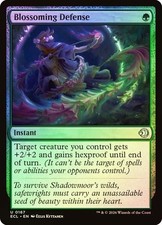 NM Foil Blossoming Defense, MTG, Lorwyn Eclipsed, Magic the Gathering, 167