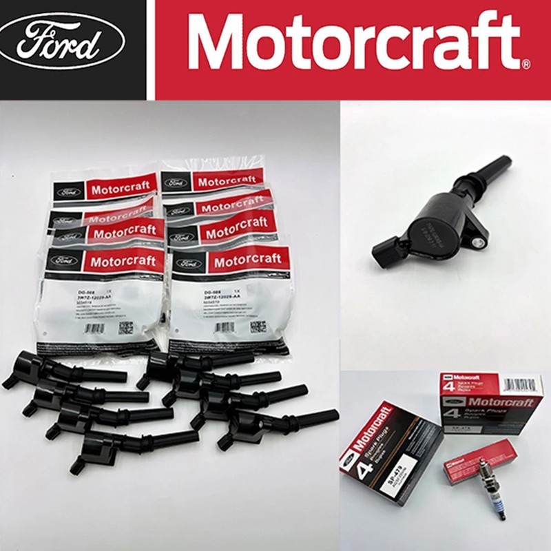 8Set OEM Motorcraft Ignition Coil DG508 &Spark Plug SP479 For Ford F150 4.6 5.4L