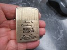 Vintage USA Coshocton Ohio George W Stevenson Shaw-Barton Aluminum Lighter — photo 1