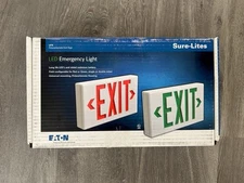 Cooper Lighting LED Exit Sign Red/Green Polycarbonate Housing