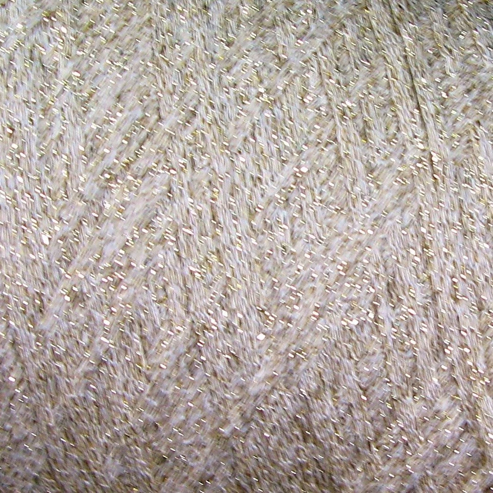 Große Kone  Glitzergarn Bändchengarn gold-beige Nr.1 - Bild 2 von 2