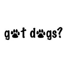 Got Dogs Paws Decal Sticker Black Die Cut Vinyl