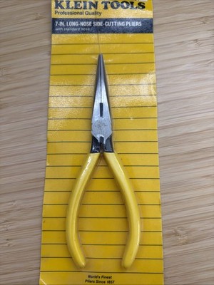 Vintage Klein Tools D203-7 Needle Nose Side Cutting Pliers Working VGC