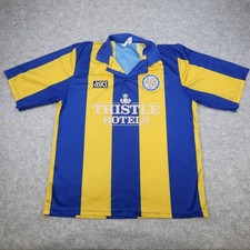 Vintage Leeds United Shirt Large Yellow Blue Away Kit 1993 1995 Soccer Jersey