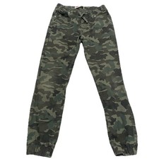 Levi's YOUTH Jogger Pants Drawstring Elastic Waist Camo Boys 12 Stretch 26x24.5
