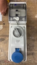 Image of 16A 230V Interlocked Switched RCD Socket 2P+E IP44
