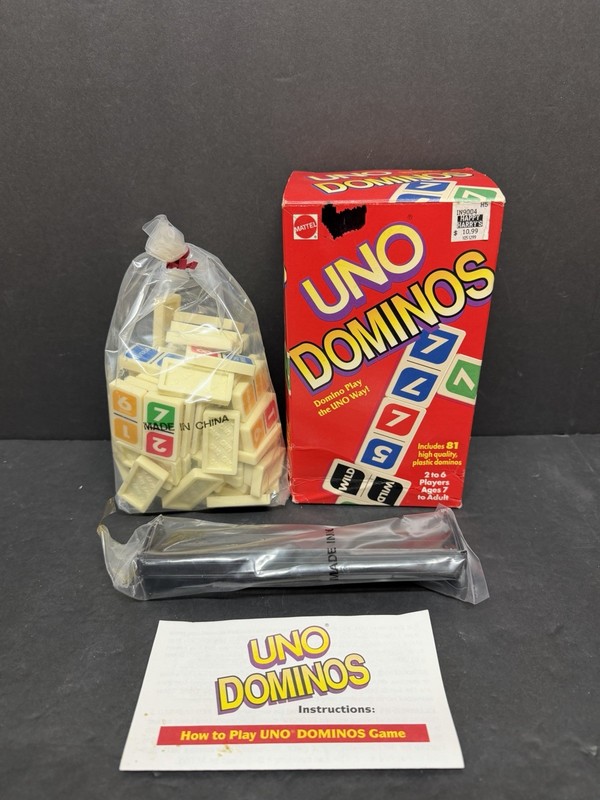 Uno Dominos Game - Mattel 1994 BRAND NEW UNUSED w/Box & Instructions